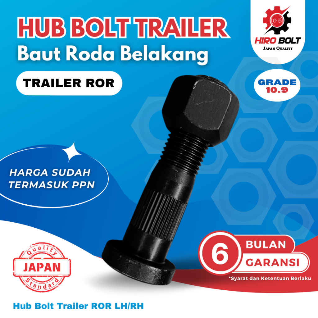 Jual Baut Truk Trailer / Hub Bolt Trailer ROR / Baut Roda Belakang ...