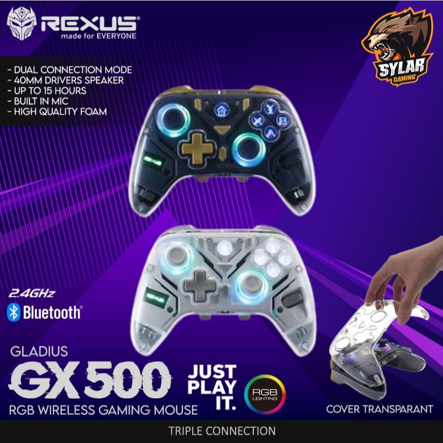 Jual Rexus Gladius GX500 Tri Connection Gamepad | Shopee Indonesia