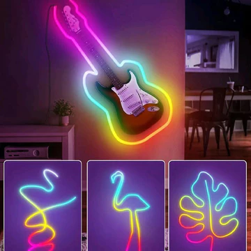 Lampu Led Neon Flex Neonflex RGB Running 5M DC USB Sensor Suara Remot Control App Control