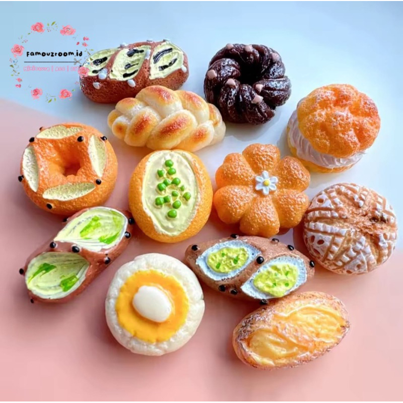 Jual Miniatur Roti Kering - Miniature Toast Bread - Miniature French ...