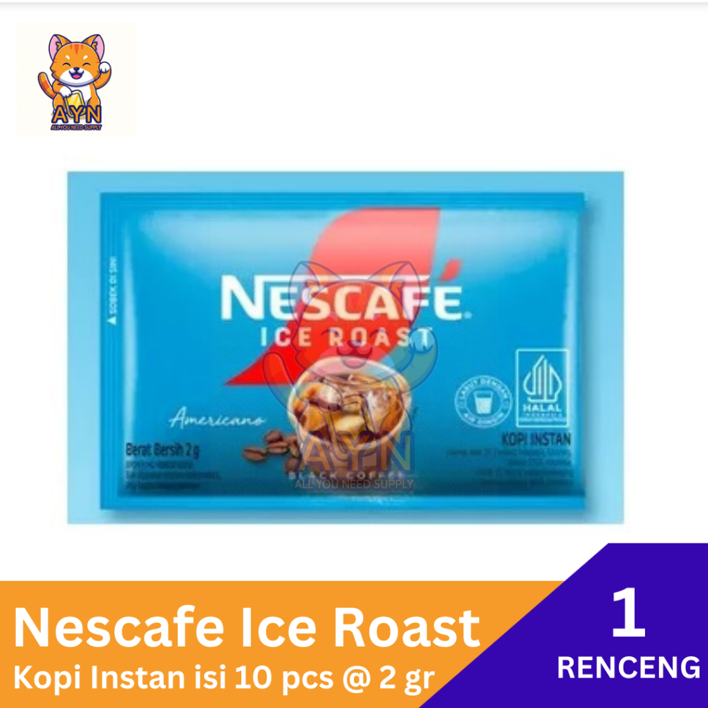 Jual Nescafe Ice Roast Americano Kopi Instan Renceng isi 10 pcs ...