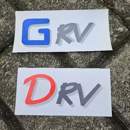 Jual Stiker tulisan DRV GRV carry 1.5 futura relevan | Shopee Indonesia