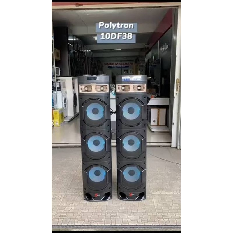 Jual SPEAKER POLYTRON PAS 10DF38 PAS10DF38 STEREO XBR WOOFER BLUETOOTH ...