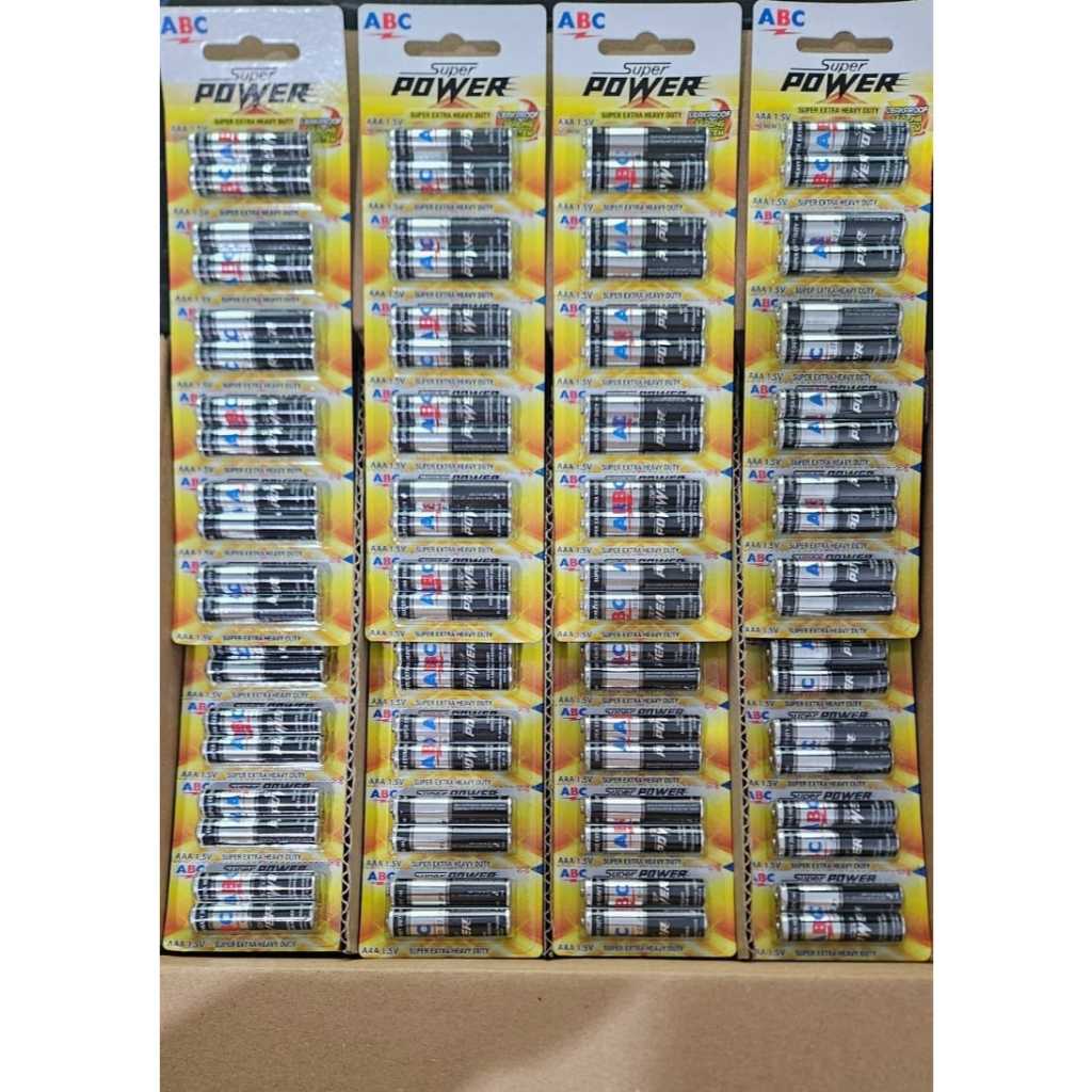 Jual ABC Carbonzinc R3 SuperPower Hitam isi 12 Pcs /AAA / A3 / baterai ...