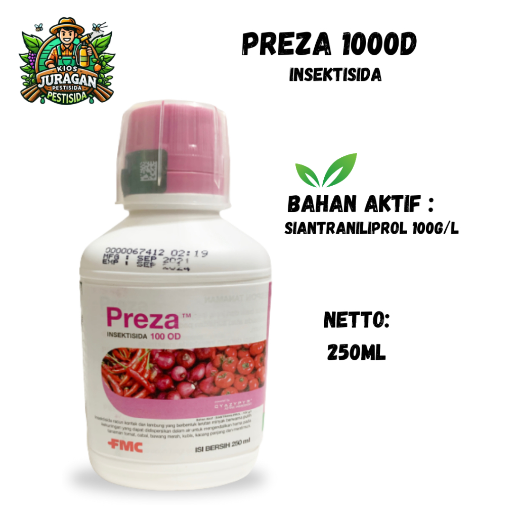 Jual PREZA 100OD 250ML INSEKTISIDA SIANTRANILIPROL FREE KAOS | Shopee ...