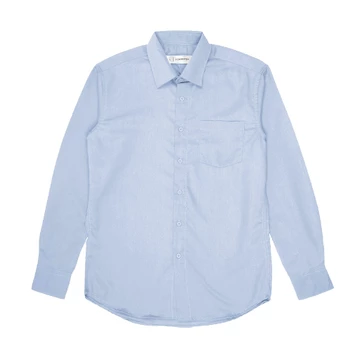 The Essentials Shirt Kemeja Kantor Polos Pria Slim Fit Lengan Panjang All Variant