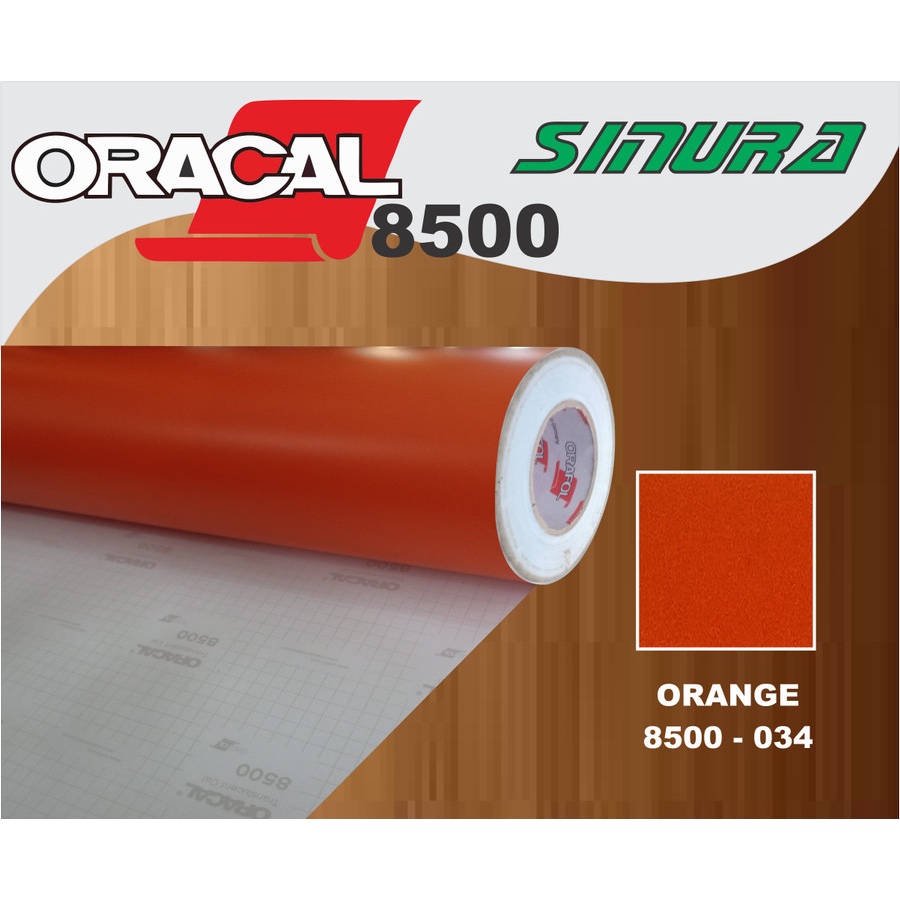 Jual Sticker Oracal Seri 8500-034 ORANGE // STICKER UNTUK NEONBOX ...