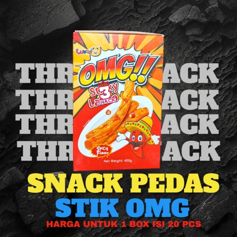 Jual 1 BOX SNACK PEDAS OMG ISI 20 PCS | Shopee Indonesia