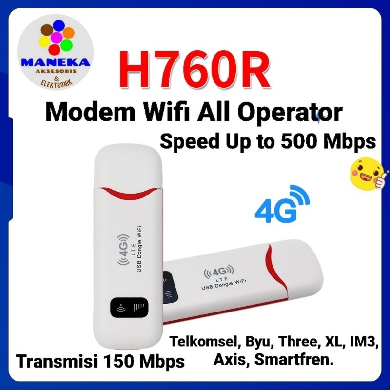 Jual Modem All Operator WIFI 4G LTE USB speed maksimal 500 Mbps ...