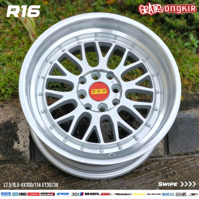 Jual velg racing celong Bbs Lm Ring16x7/85 velg mobil racing r16 ...