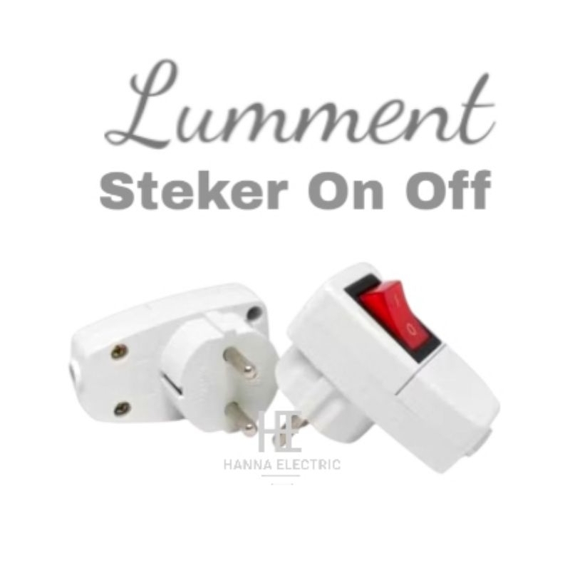 Jual Steker Arde Switch On Off Lumment / Steker Saklar On Off | Shopee ...