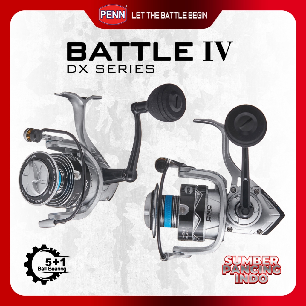 Jual PENN Reel Pancing Spinning BATTLE IV DX 5+1Ball Baering 3000 ...