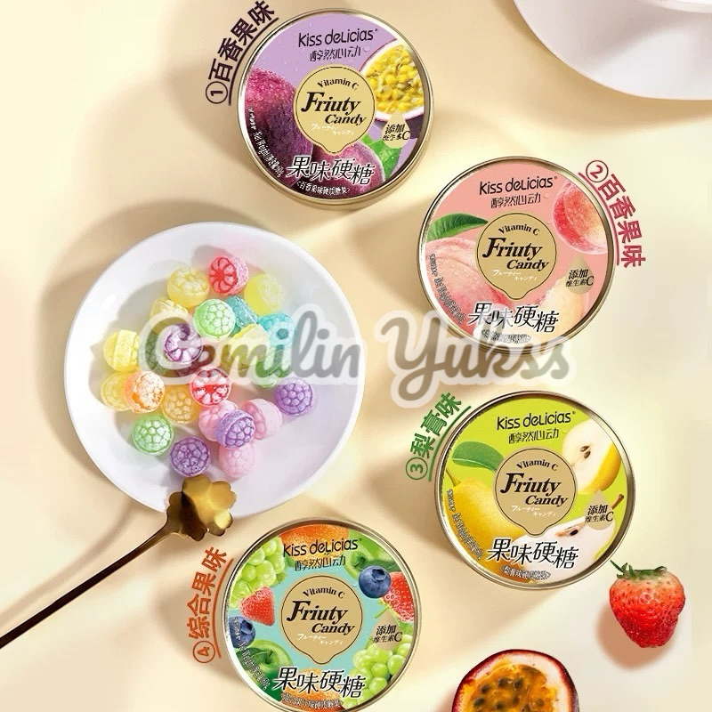 Jual Kiss Delicias Fruity Candy Mix Fruit 60g Permen Keras Rasa Buah ...