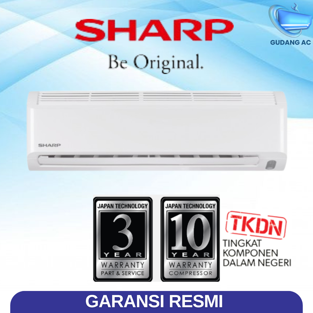 Jual AC Sharp 1/2 PK AH-A5BBY Superjet Low Watt R32 Garuda Series ...