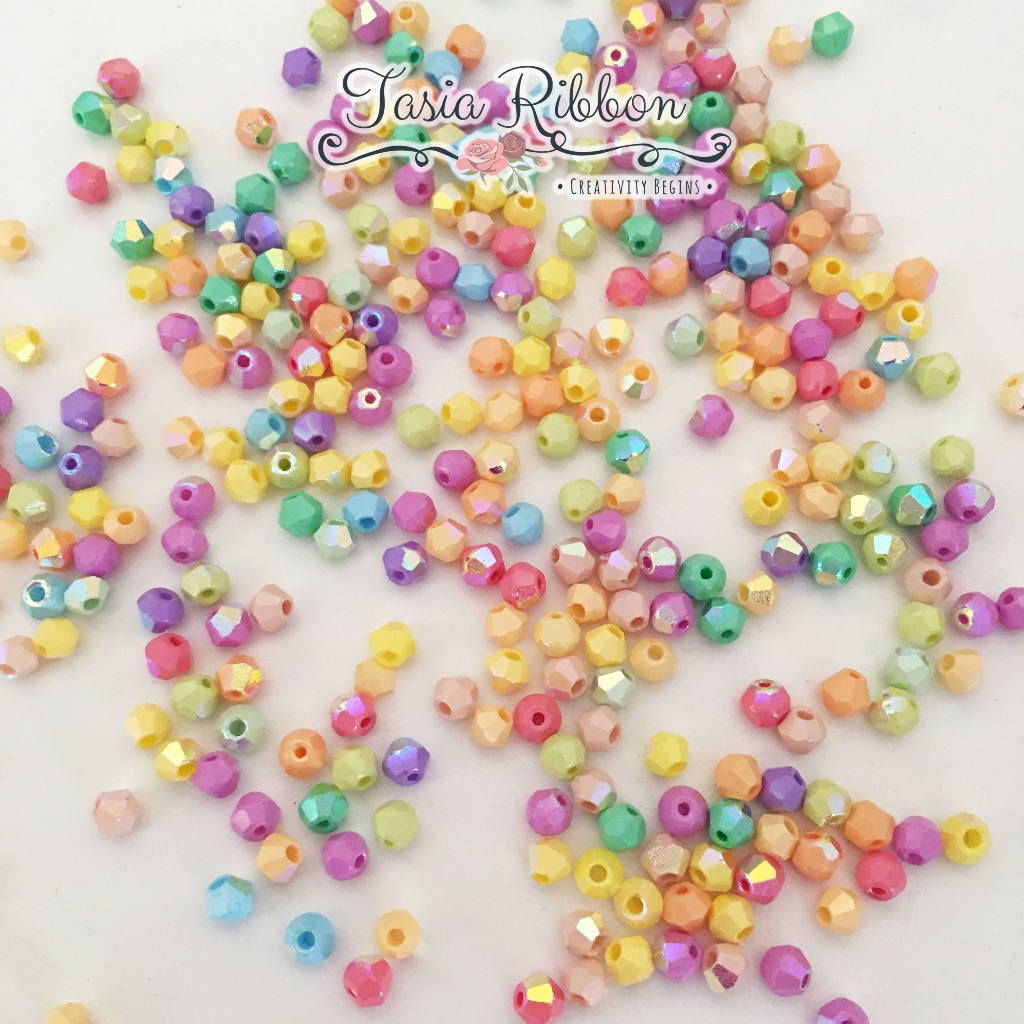 Jual Manik Bentuk Fancy Glass Beads FGB [Manik Kaca FGB) | Shopee