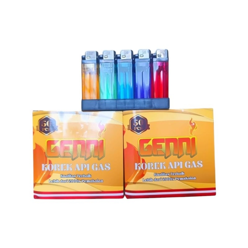 Jual Korek Api Gas 1 box isi 50 pcs ukuran besar | Shopee Indonesia