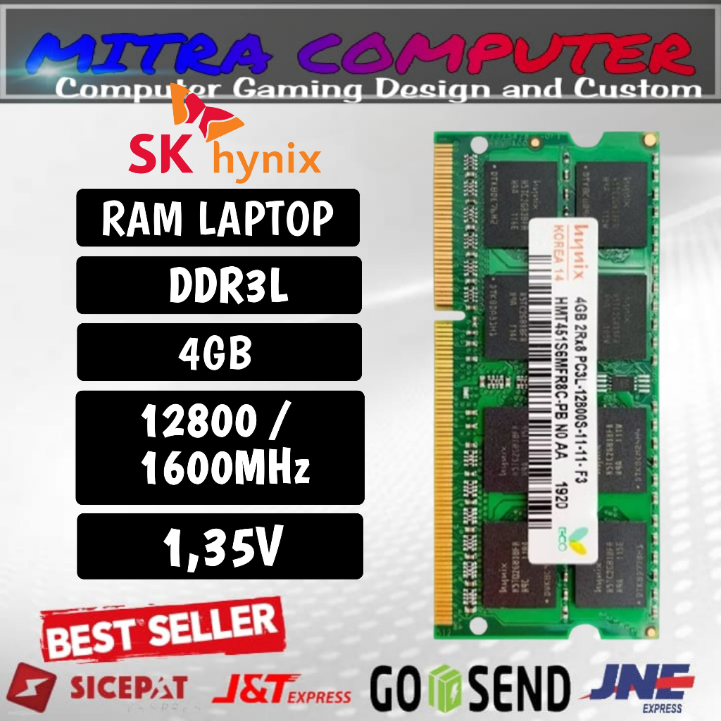 Jual RAM HYNIX DDR3L 4GB 1600MHZ 12800 ORI RAM LAPTOP DDR3 RAM NB