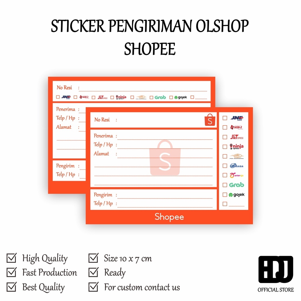 Jual STIKER PENGIRIMAN OLSHOP LOGO SHOPEE | Shopee Indonesia
