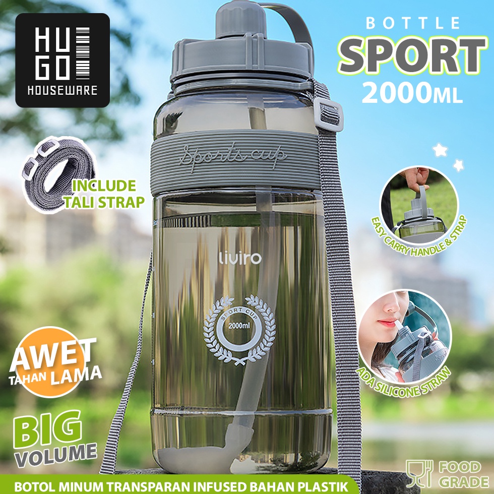 Jual Spesial Promo HUGO Botol Minum Bening 2 Liter Besar Botol Air Anak ...