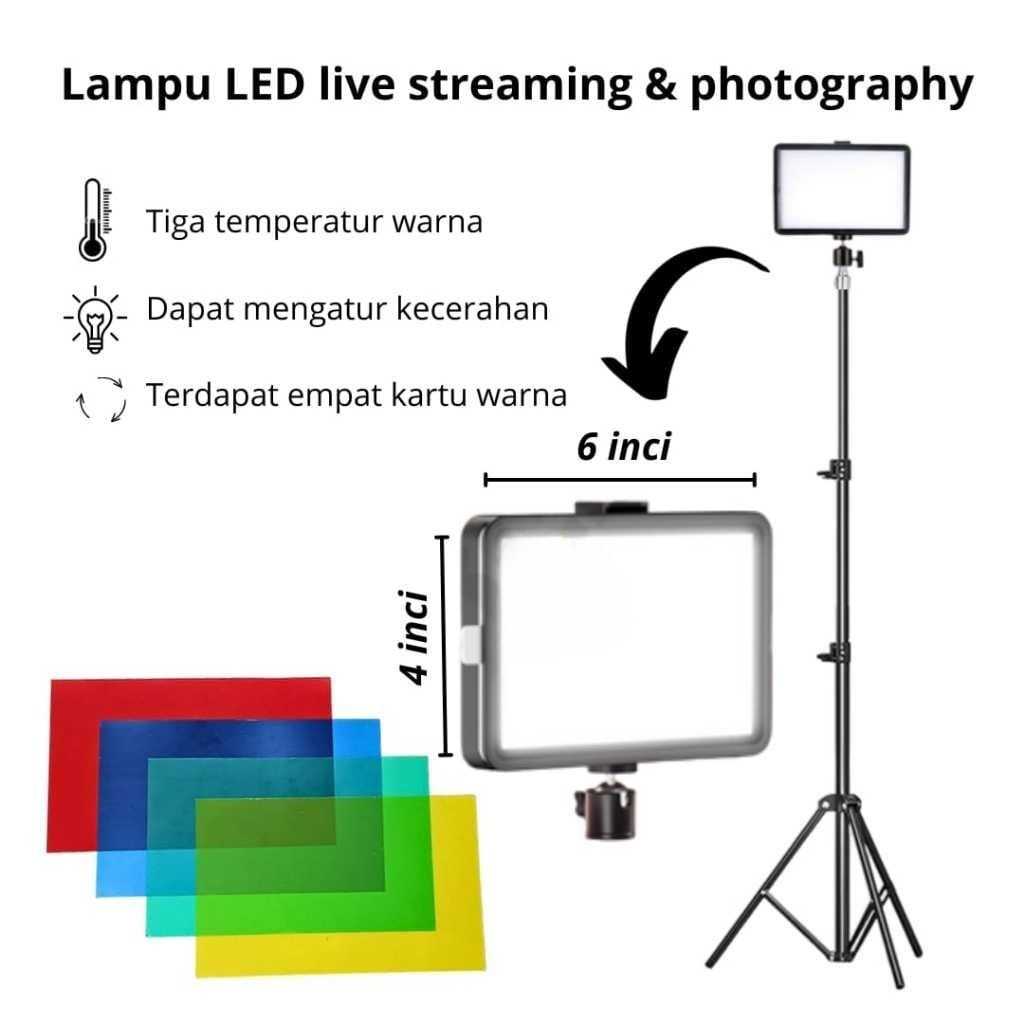 Jual LELEBEST LED 6 inch Overhead Phone Stand + Led Lampu 6 inch Stand ...