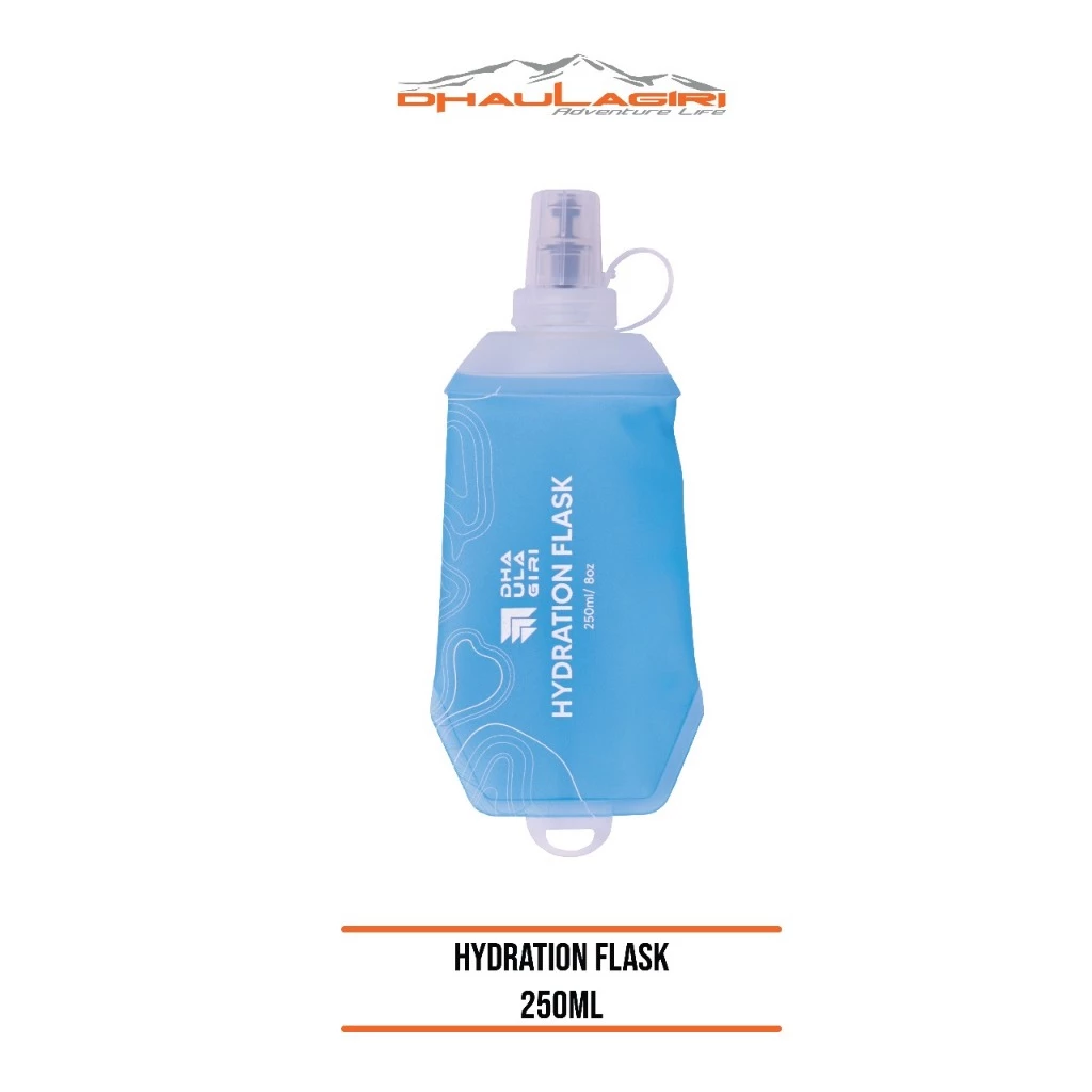 Dhaulagiri Soft flask Foldable - Hydration Flask 250 ML dan 500 ML/ Botol Air Minum Lipat Sport Outdoor Untuk Hidrasi