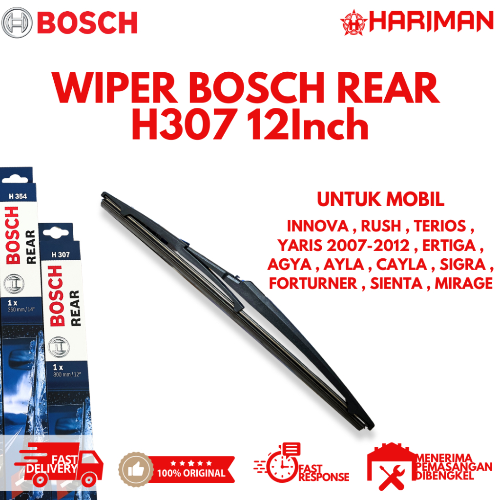 Jual Bosch Wiper Rear H307 12inch | Shopee Indonesia