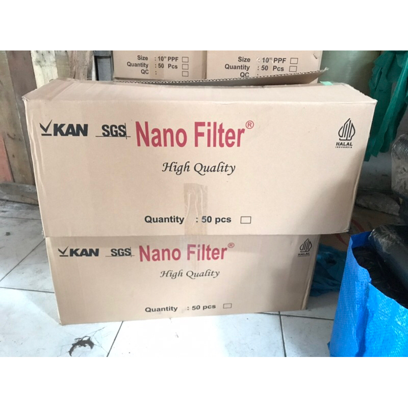 Jual Cartridge Filter Air / Spoon Nano Filter Air 10inch / isi 50 pcs ...