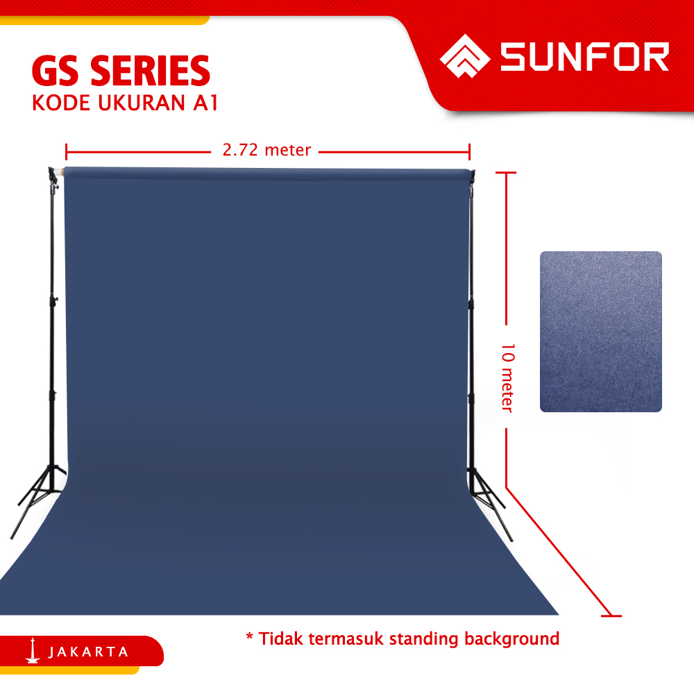 Jual Background Backdrop Tebal Sunfor 2.72 x 10 M Meter GS Series Layar ...