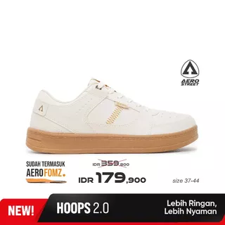 Aerostreet 37-44 Hoops Low 2.0 Gum Off White Off White - Sepatu Sneakers Casual