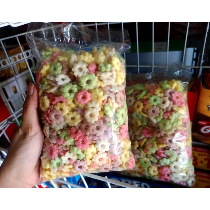 Jual Ajisan Sakura Ribut Warna Warni 250 Gr - Rainbow Snack Camilan ...