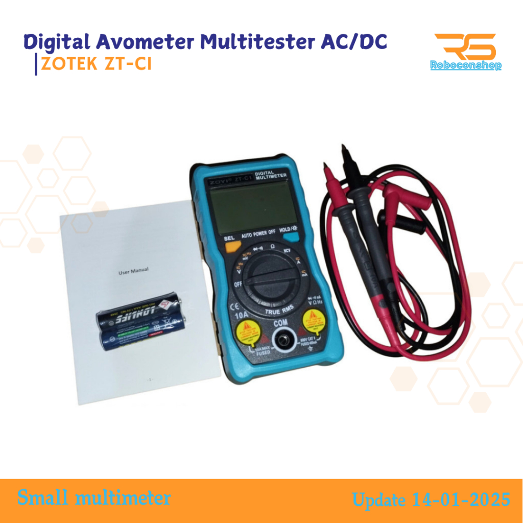 Jual ZT-C1 Avometer Digital Multitester Digital Original AC/DC | Shopee ...