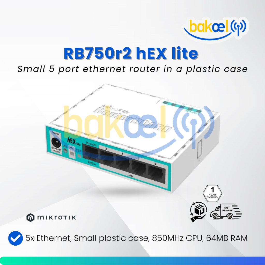 Jual Mikrotik hEX lite RB750r2 Router rb750r2 | Shopee Indonesia