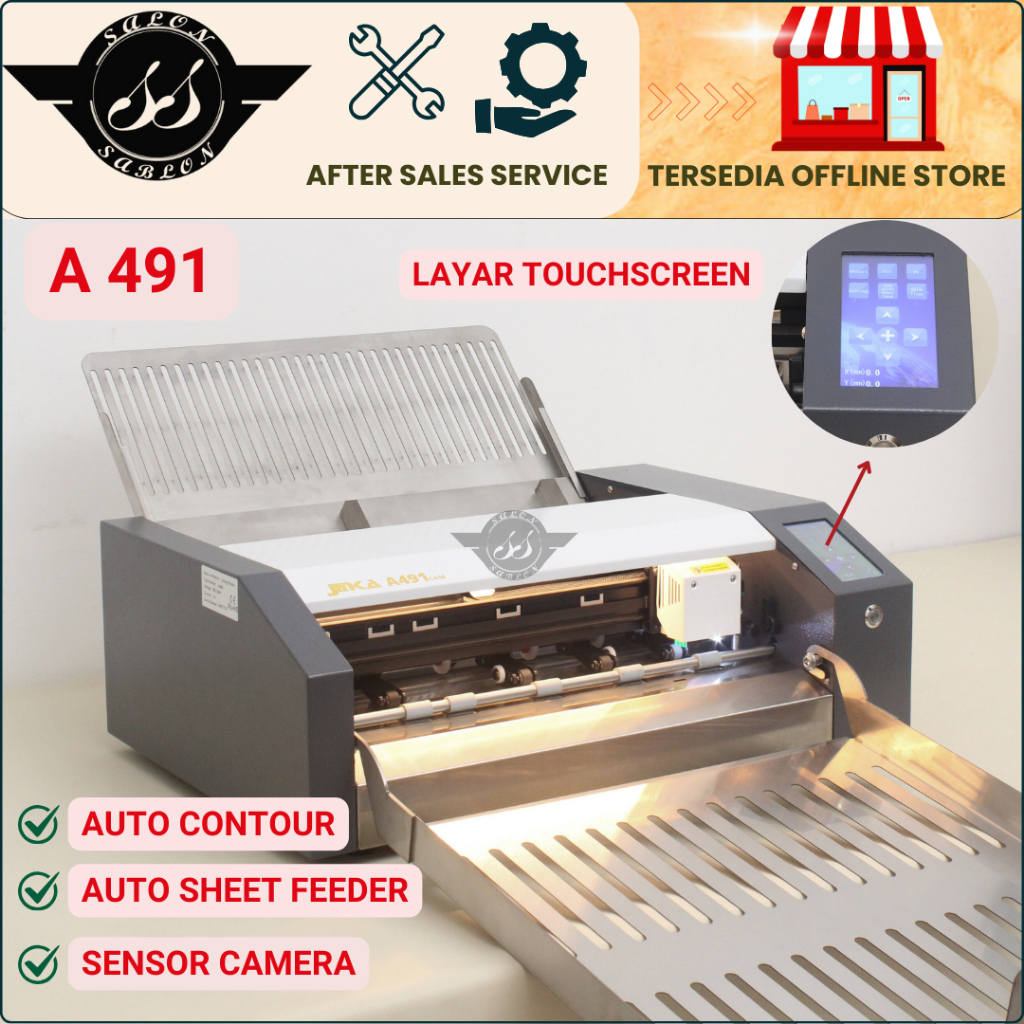 Jual Mesin Cutting Sticker Jinka Auto Sheet Feeder A490/A491 // Cam ...