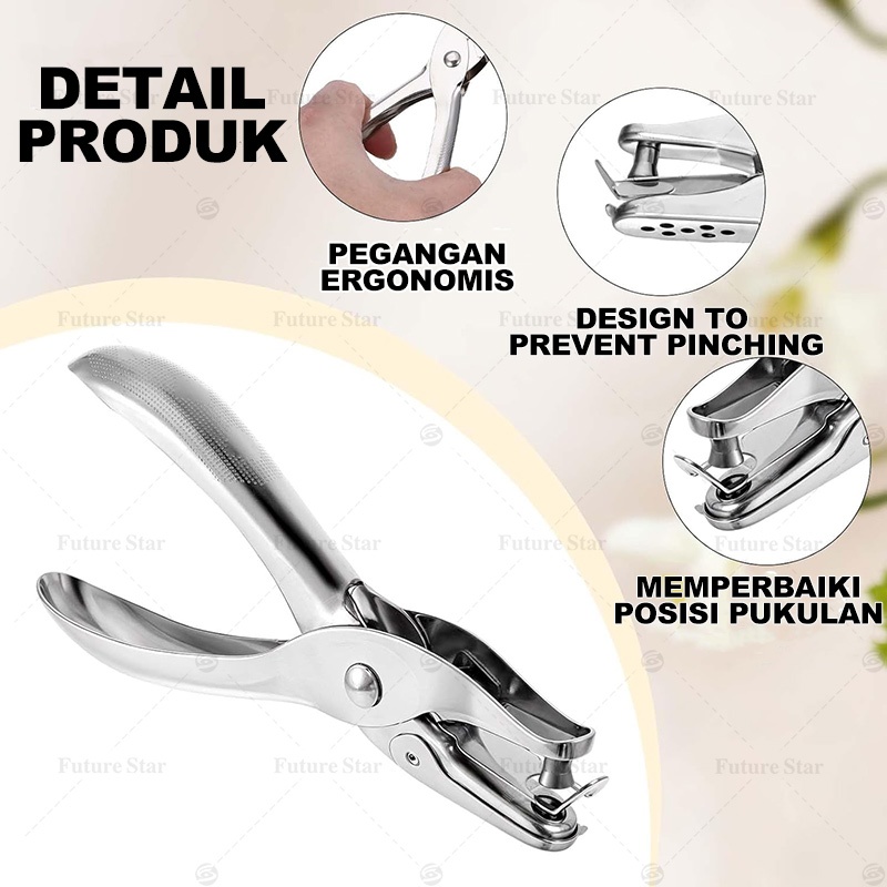 Jual 3MM 6MM Pembolong Kertas Satu 1 Lubang / One Hole Tag Punch / Alat ...