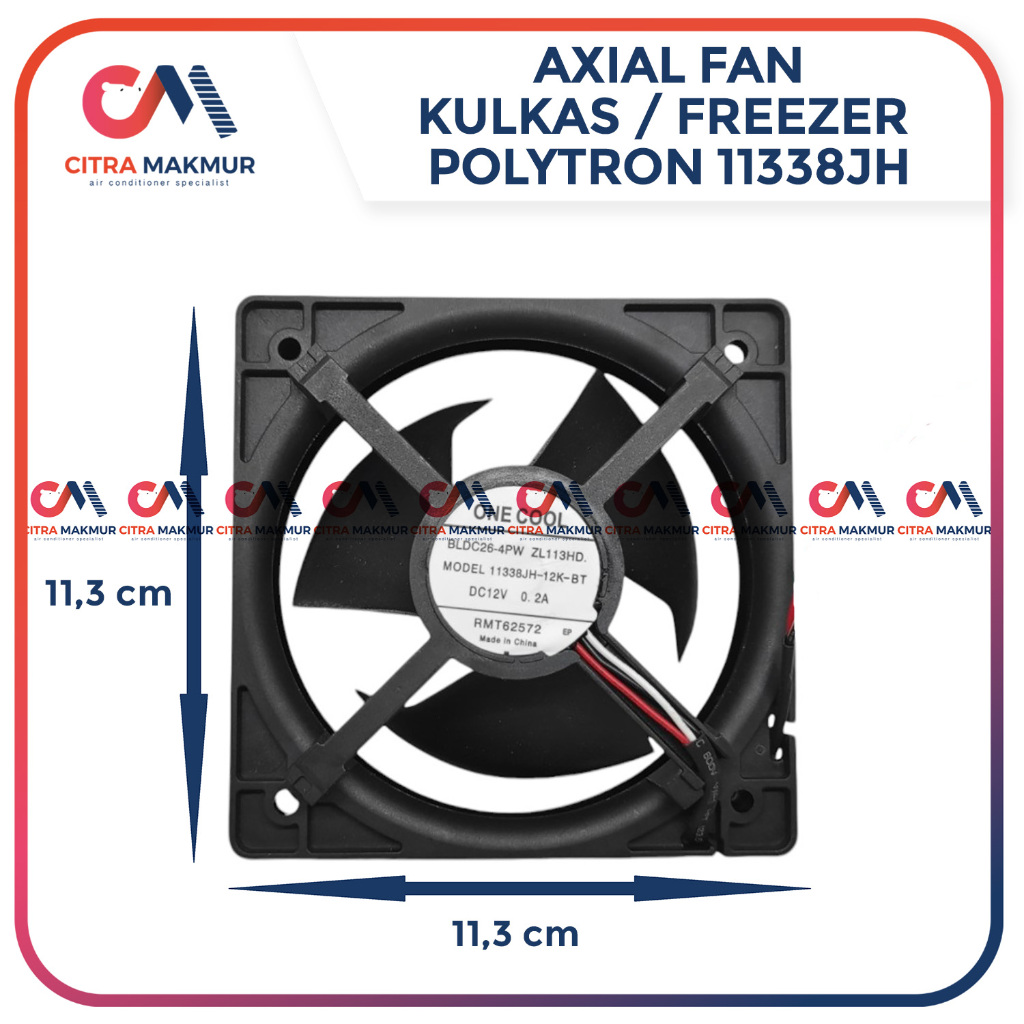 Jual Axial Fan Kulkas Polytron 11338JH Kipas Kondensor Evaporator ...