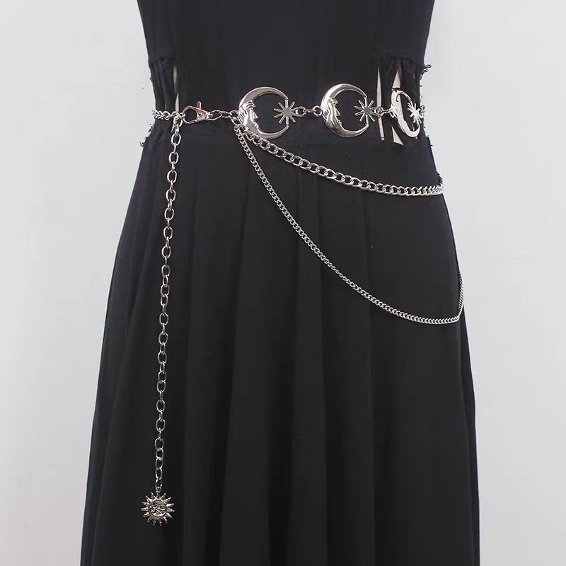 Jual BGS - 530 Belt Rantai Hip Hop Gaya Vintage Womens Fashion Moon ...