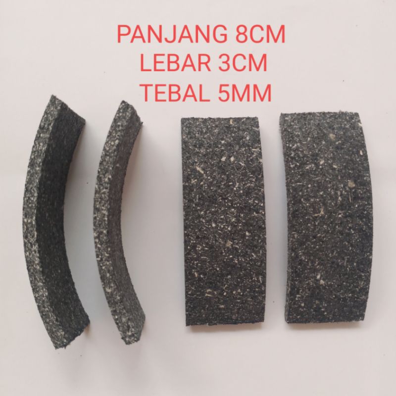 Jual BREAK LINING KULIT KAMPAS GANDA MOTOR MATIC UNIVERSAL (ISI 4 PCS ...