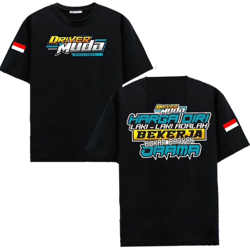 Jual Baju Kaos Custom DRIVER MUDA Bebas Request Logo dan Bisa Desain ...