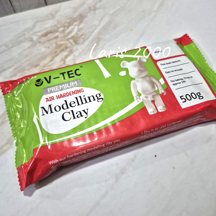 Jual Clay V-tec 500 Gram White / Putih Tanah Liat Air Dry | Shopee ...