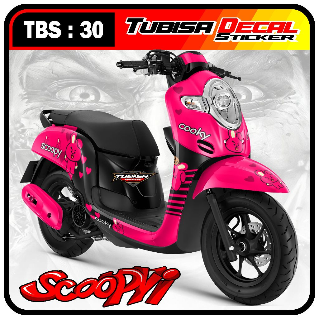 Jual Decal Sticker Stiker Full Body SCOOPY Fi NEW 2016 - 2019 Premium ...