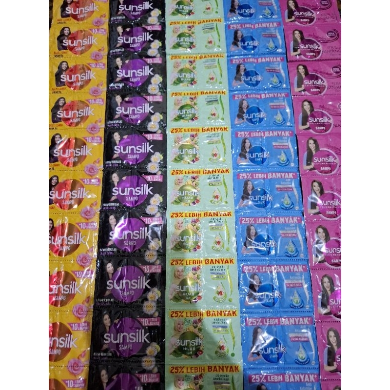 Jual SUNSLIK Shampoo 10 ml 1 Renteng Isi 12 Sachet / Shampoo Sunslik ...