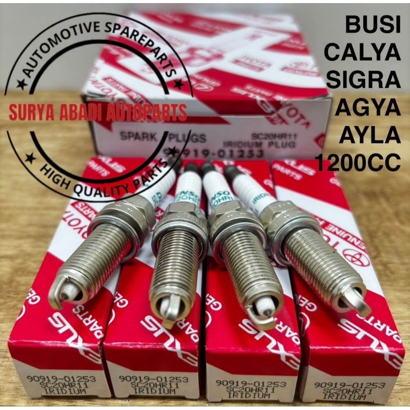 Jual BUSI IRIDIUM ( HARGA 4PCS ) CALYA SIGRA AGYA AYLA 1.2 ( 01253 ...