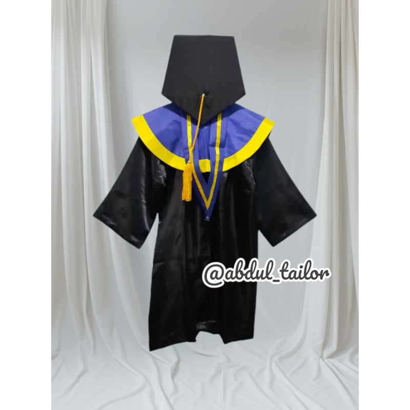 Jual Baju Toga Wisuda SD_Biru lis Kuning | Shopee Indonesia