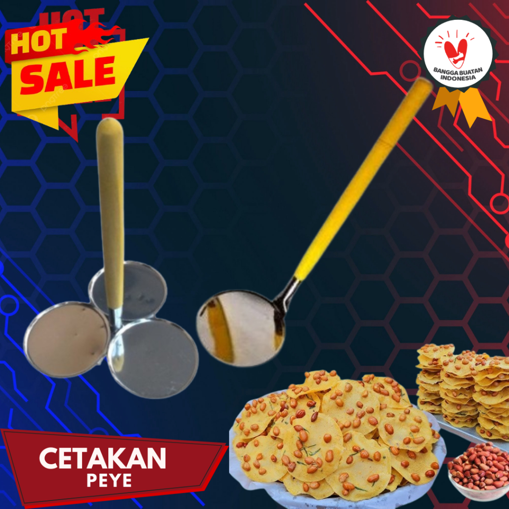 Jual Cetakan peye bulat bahan stainless anti karat anti lengket 1 ...