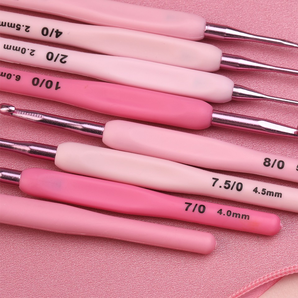 Jual 9Pcs Set Hakpen/hakpen Rajut/hakpen Rajut 1 Set/hakpen Rajut Set ...
