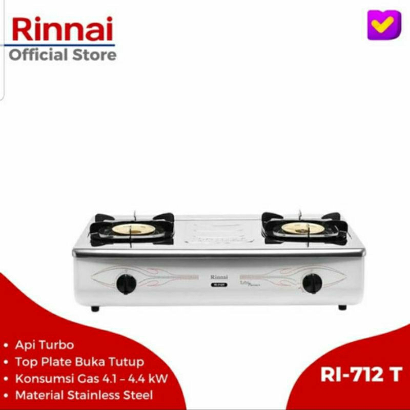 Jual kompor gas Rinnai 712T / Rinnai Ri-712T | Shopee Indonesia
