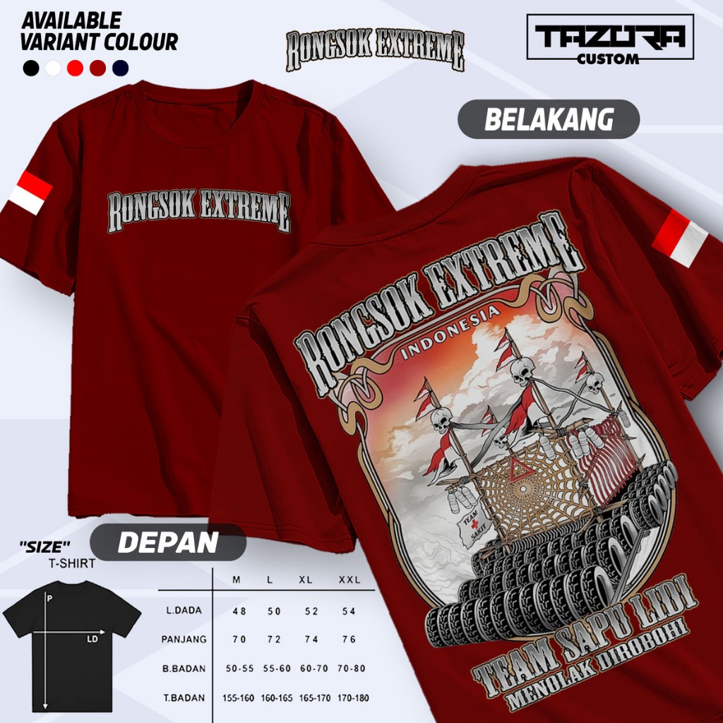 Jual kaos Rongsok Exterame Baju Team Sapu Lidi Menolak Di Robohi Tshirt ...