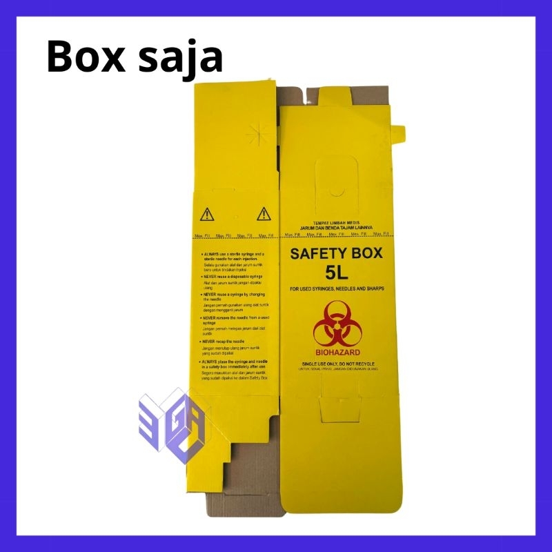 Jual Safety Box Medis 5 Liter Tempat Sampah Biohazard | Kotak Plastik ...