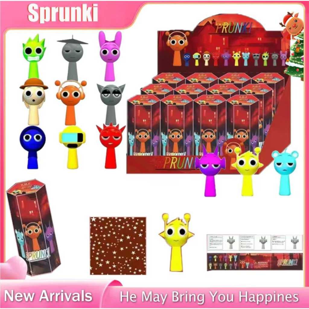 Jual Action Figure Sprunki Plus 3 Figure Horor Game Sprunki Random ...
