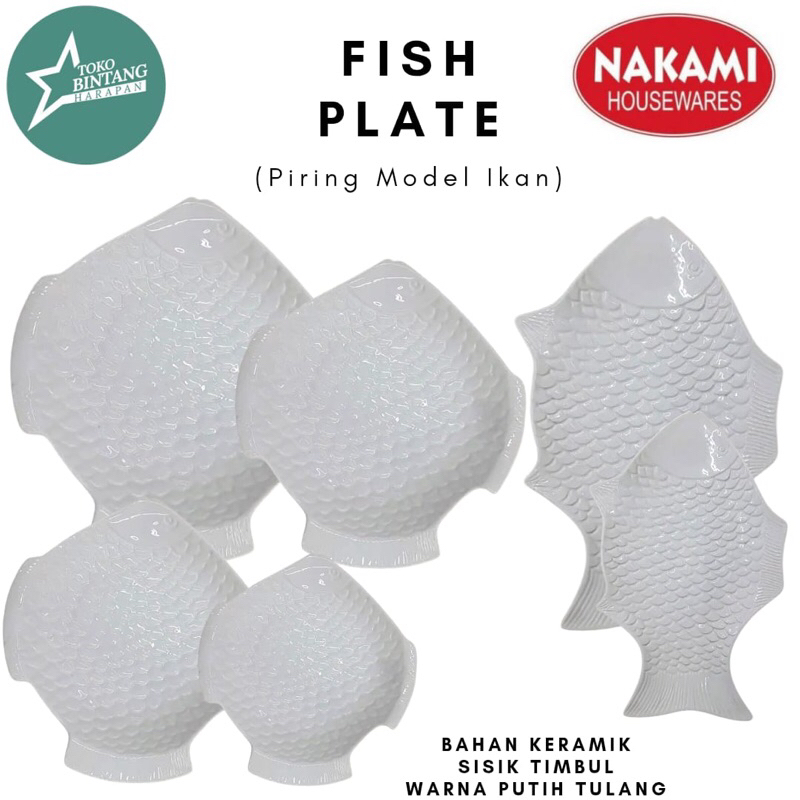 Jual Piring Keramik Model Ikan / Nakami Fish Plate | Shopee Indonesia